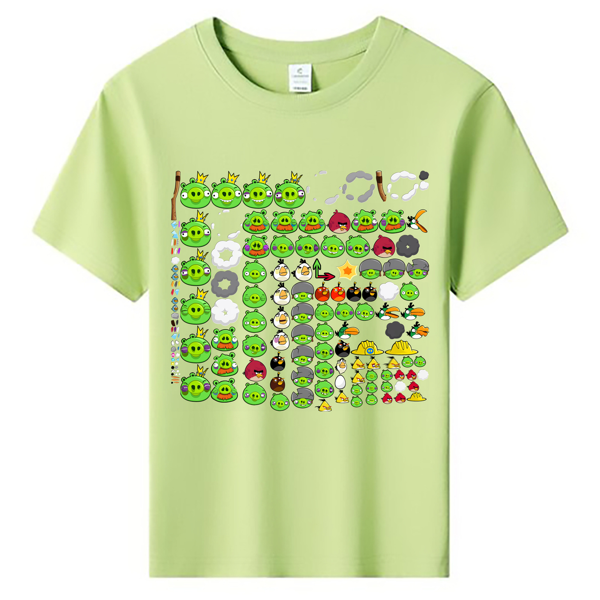 （画像用） Angry Birds アングリーバード 綿100％キッズTシャツ（フロントプリント）